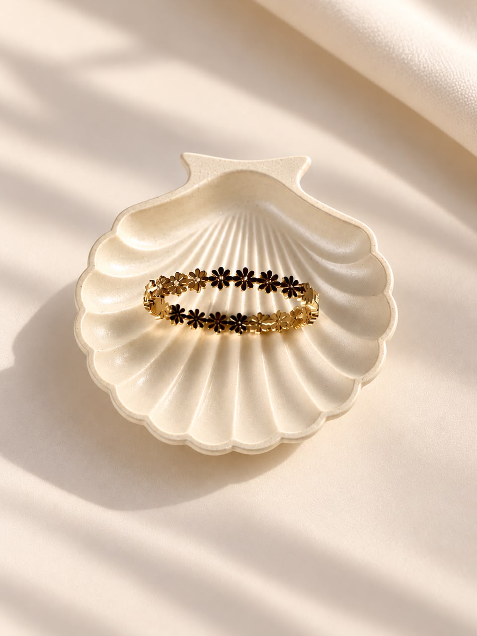 Flower Bangle bracelet(Thin Wrist)