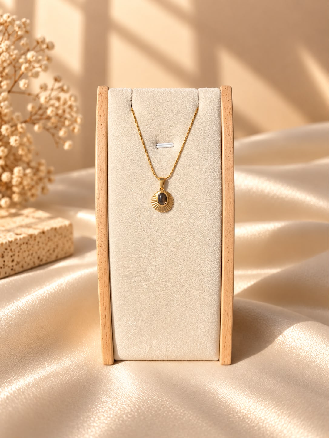Black Sunray Necklace
