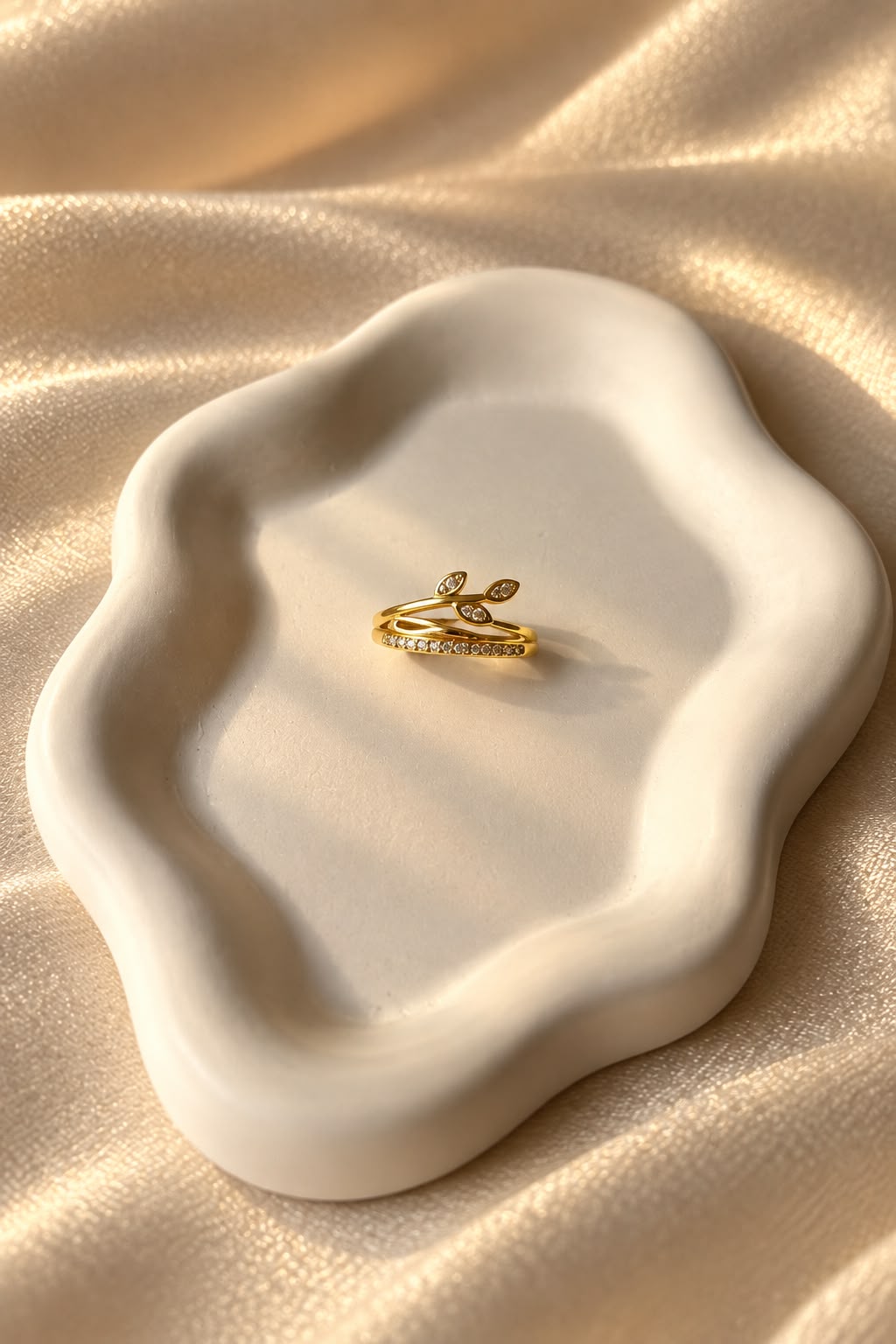 Dainty Leaf Ring(Adjustable)