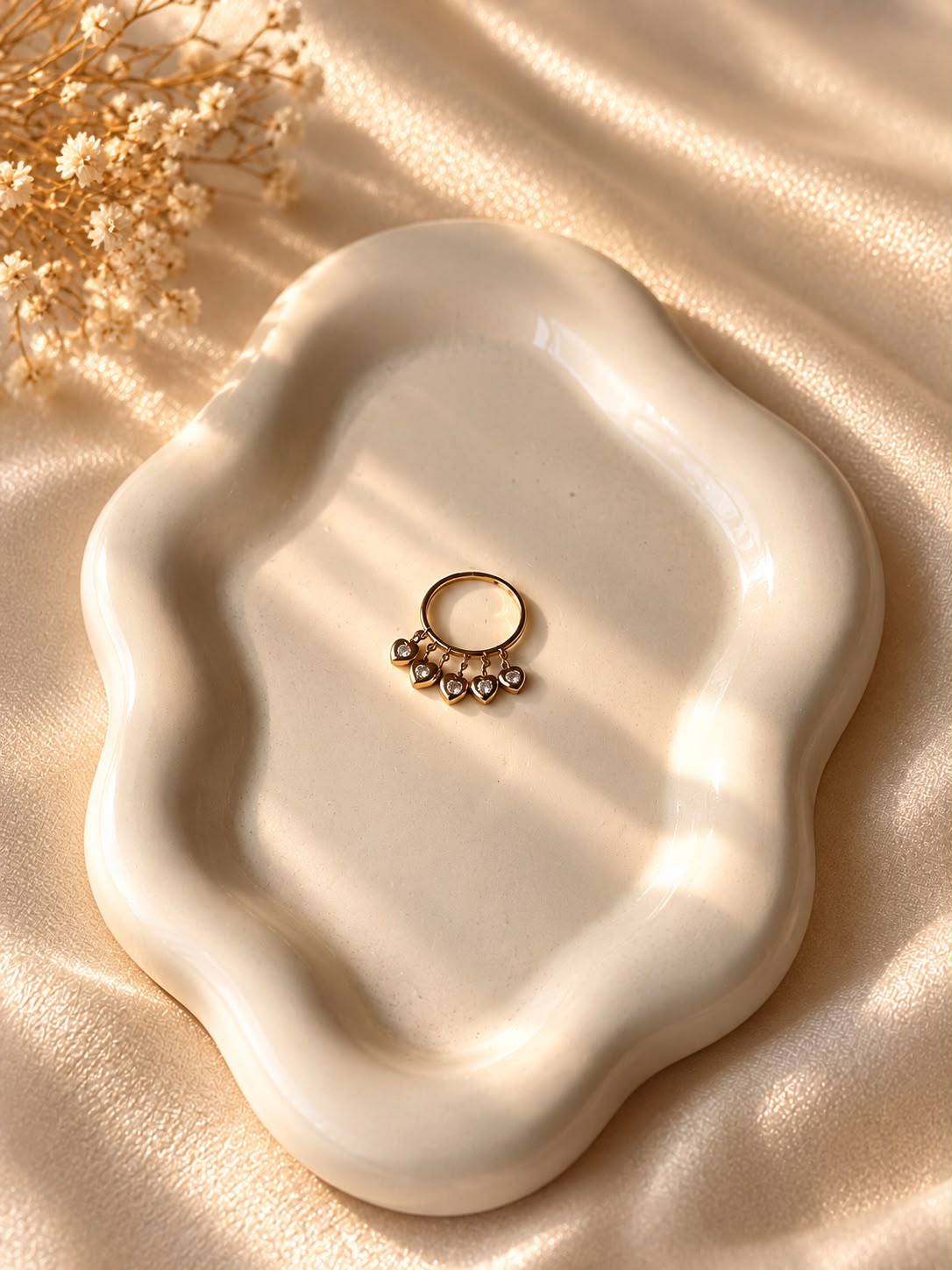 Heart Charm Ring(Adjustable)