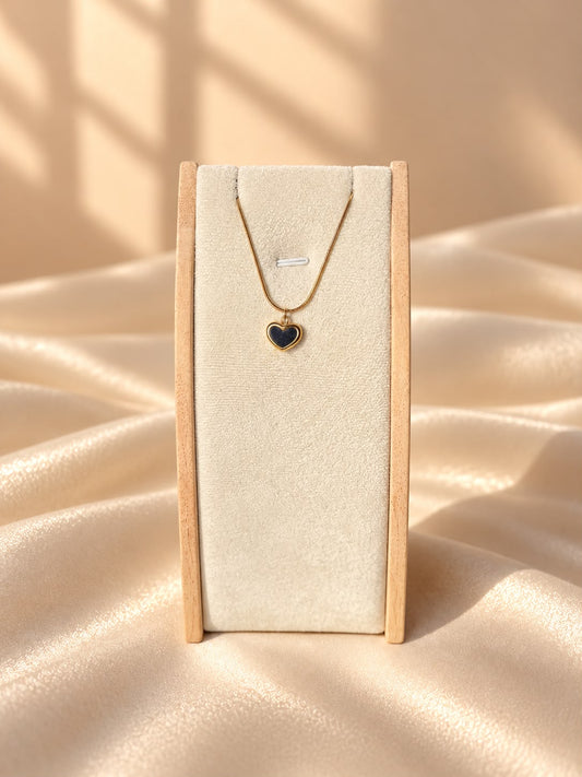 Midnight Heart Necklace