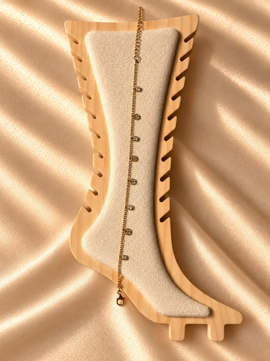 Dainty Coin Charm Anklet(Single)