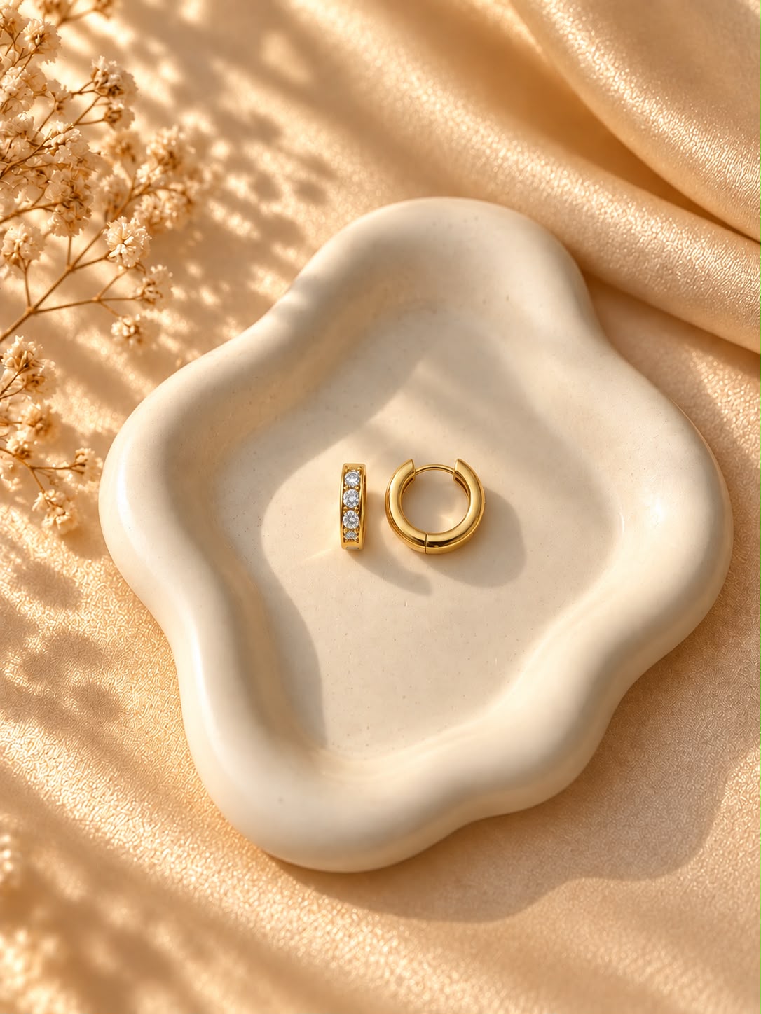 Premium Crystal Hoops