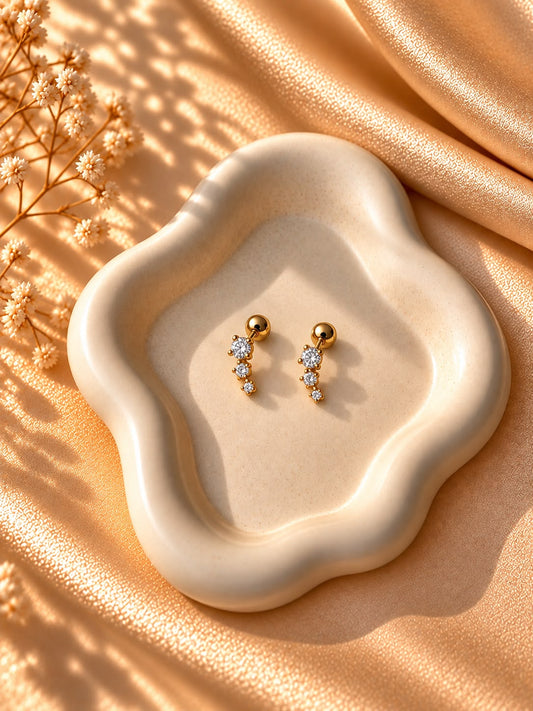 Dainty Crystal Stud(Flat Back)