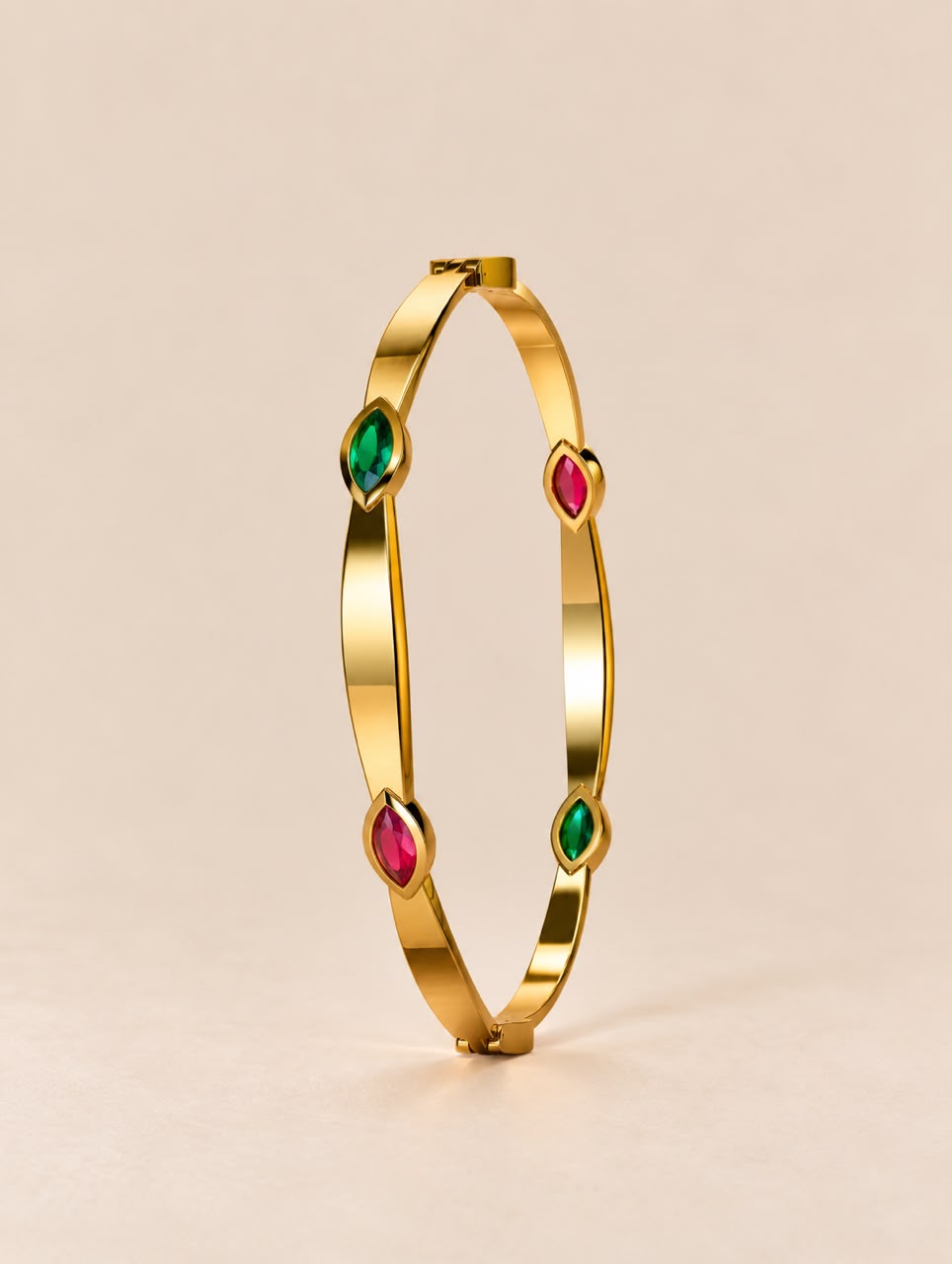 Ruby & Emerald Everyday Bangle