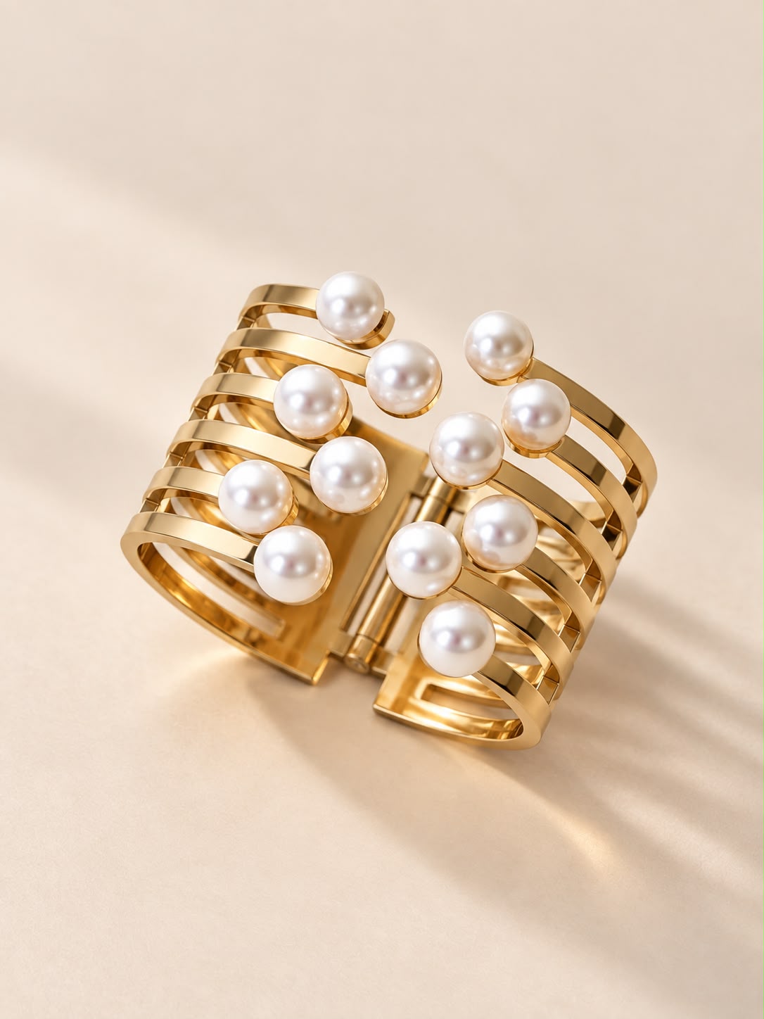 Pearl Luxe Cuff Bangle