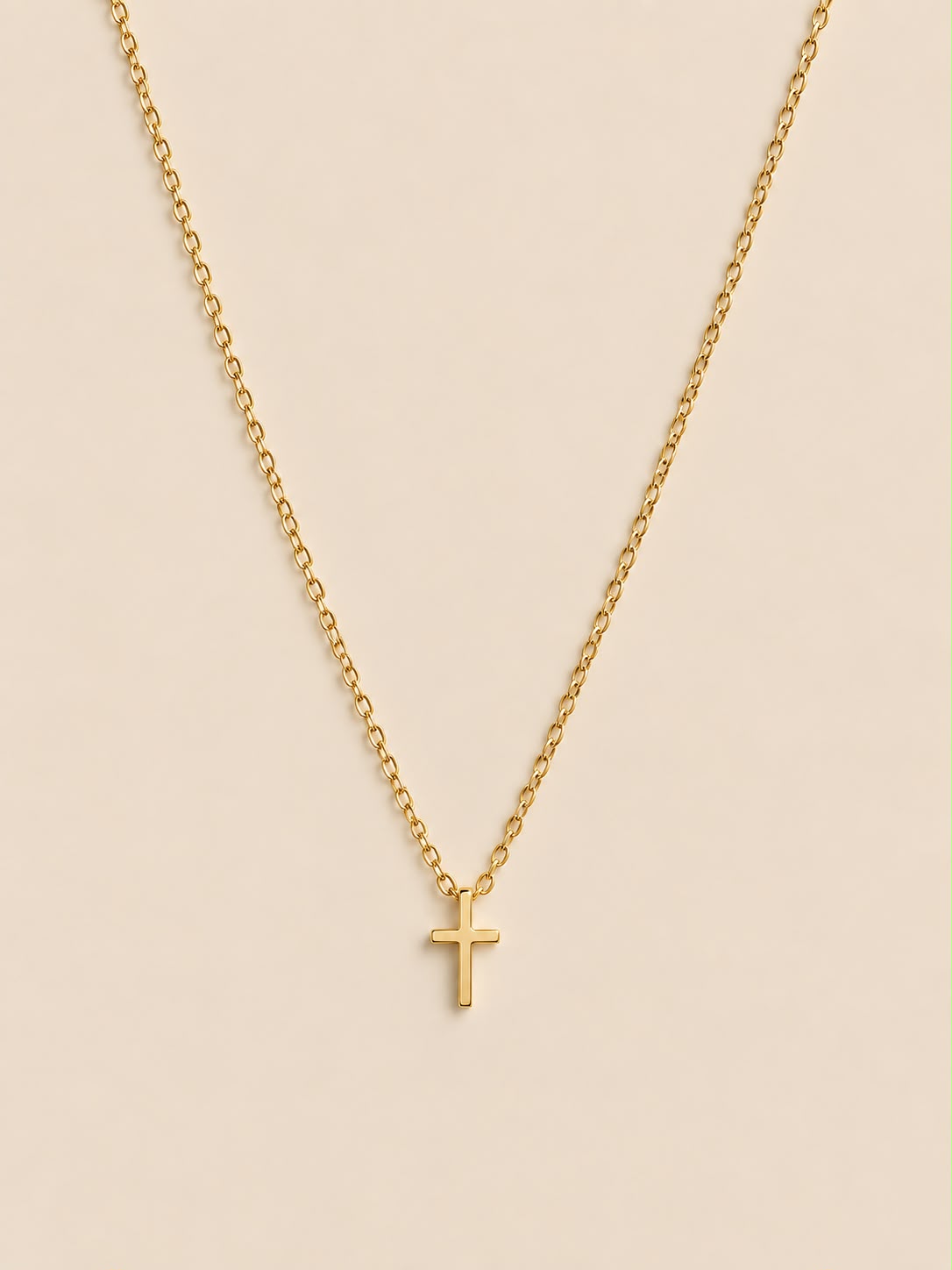Tiny Cross necklace (Gold)
