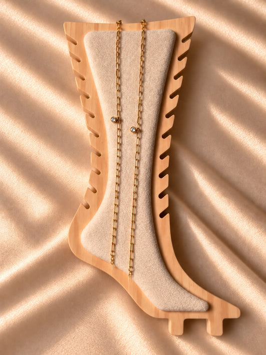 Twinkle Link Anklets(Pair)